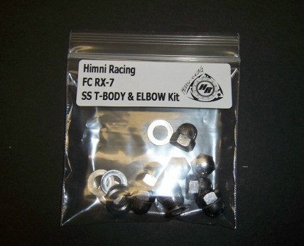 Himni SS Throttle Body & Elbow Nut & Bolt Kit, 86-91 Mazda RX-7